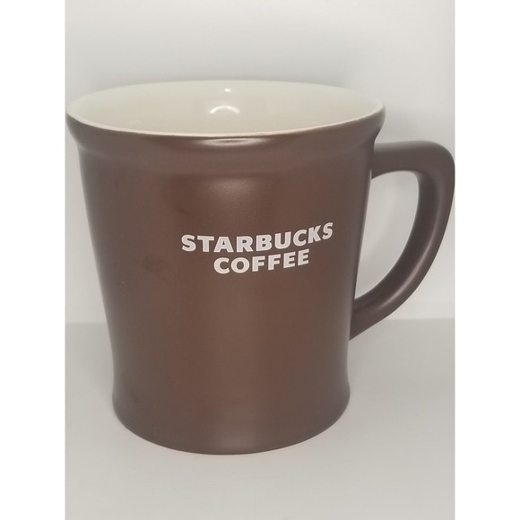 Starbucks Abbey Large Brown Coffee Mugs w/ White 16oz 2008
Set of 2 - Picture 7 of 12